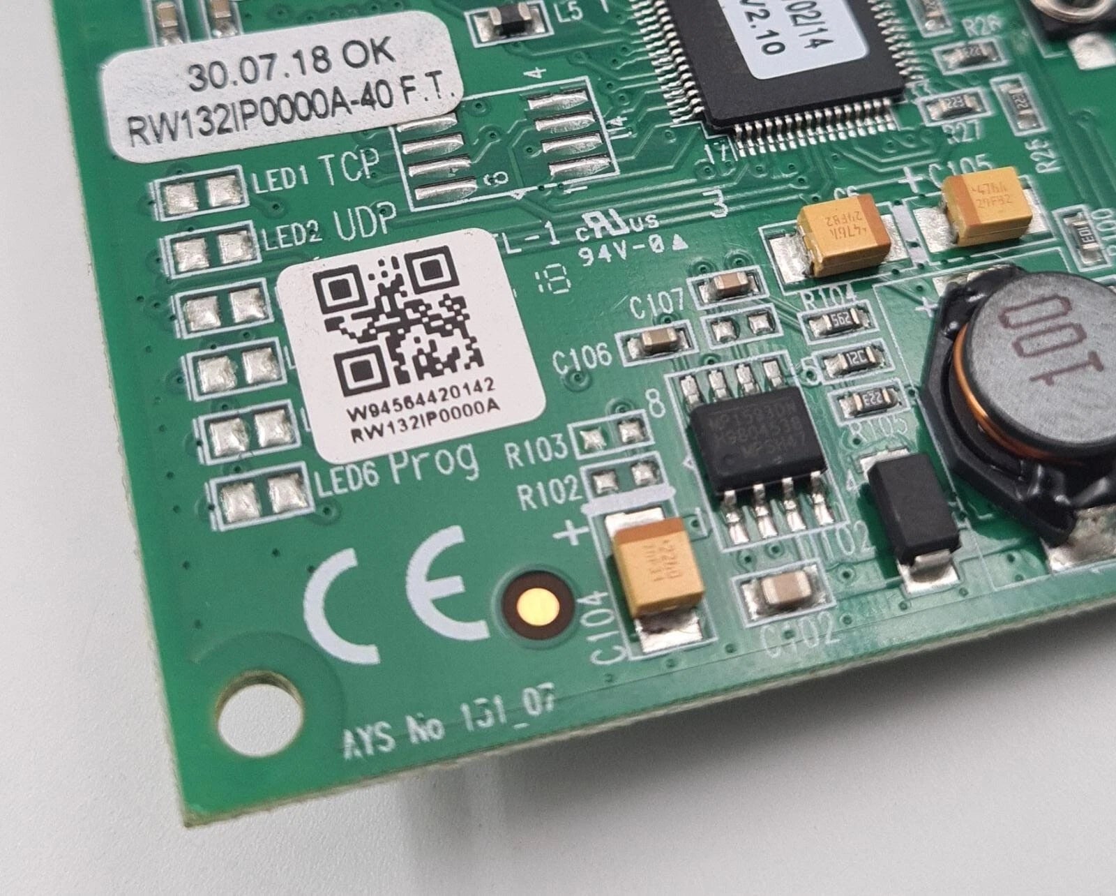 RISCO B-673-0042 Single-Socket Plug-in IP Module RW132IP0000A-40 PCB RW132IP