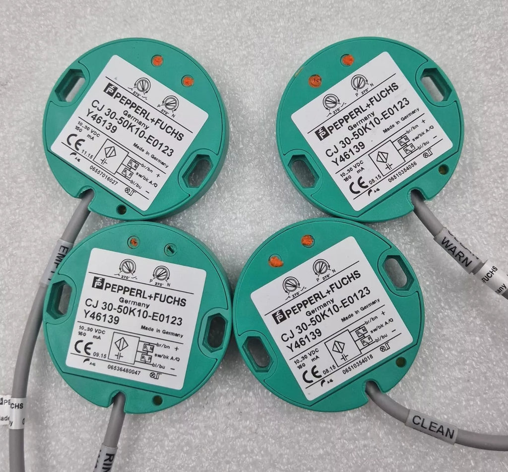 [LOT 4 PCS] PEPPERL + FUCHS CJ30-50K10-E0123 Y46139 Capacitive Proximity Sensor