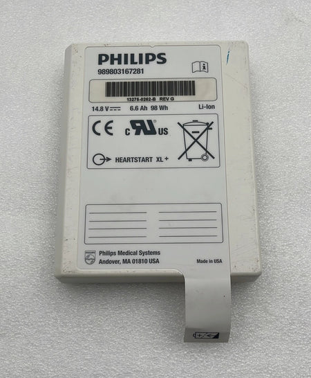 Philips 989803167281 lithium ion battery 14.8V 6.6Ah medical defibrillator battery
