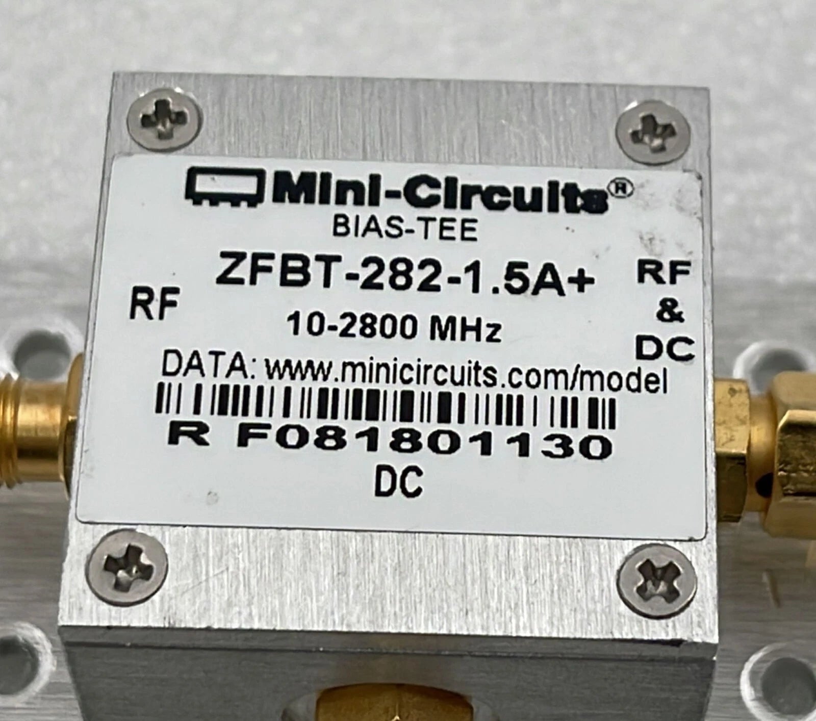 Mini-Circuits BIAS-TEE ZFBT-282-1.5A+ 10-2800 MHz Coaxial Switch