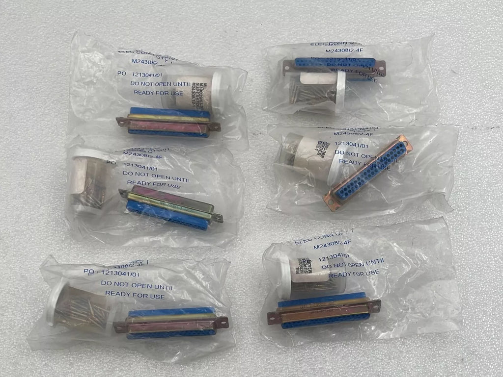 [LOT 6 PCS] TYCO M24308/2-4F D-Sub MIL Spec Connector