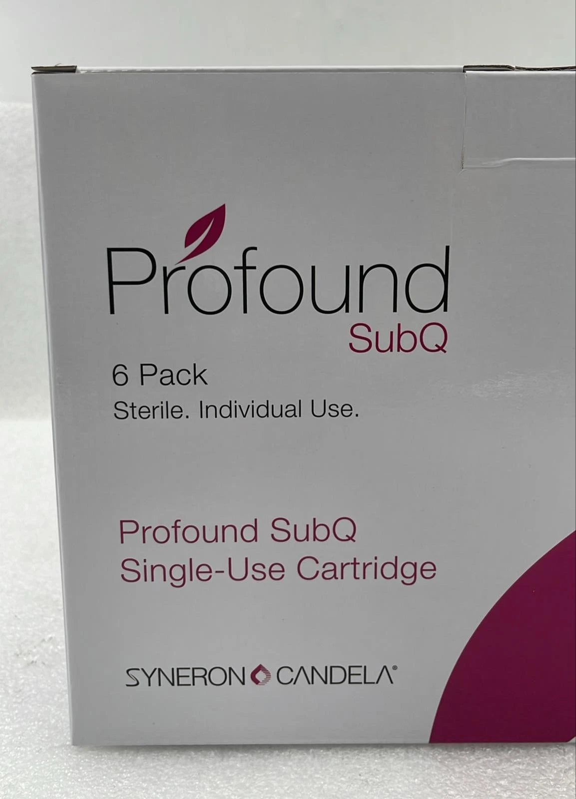 6 PACK- Syneron Candela Profound SubQ Single-Use Cartridge KT76663 Tip AS87913