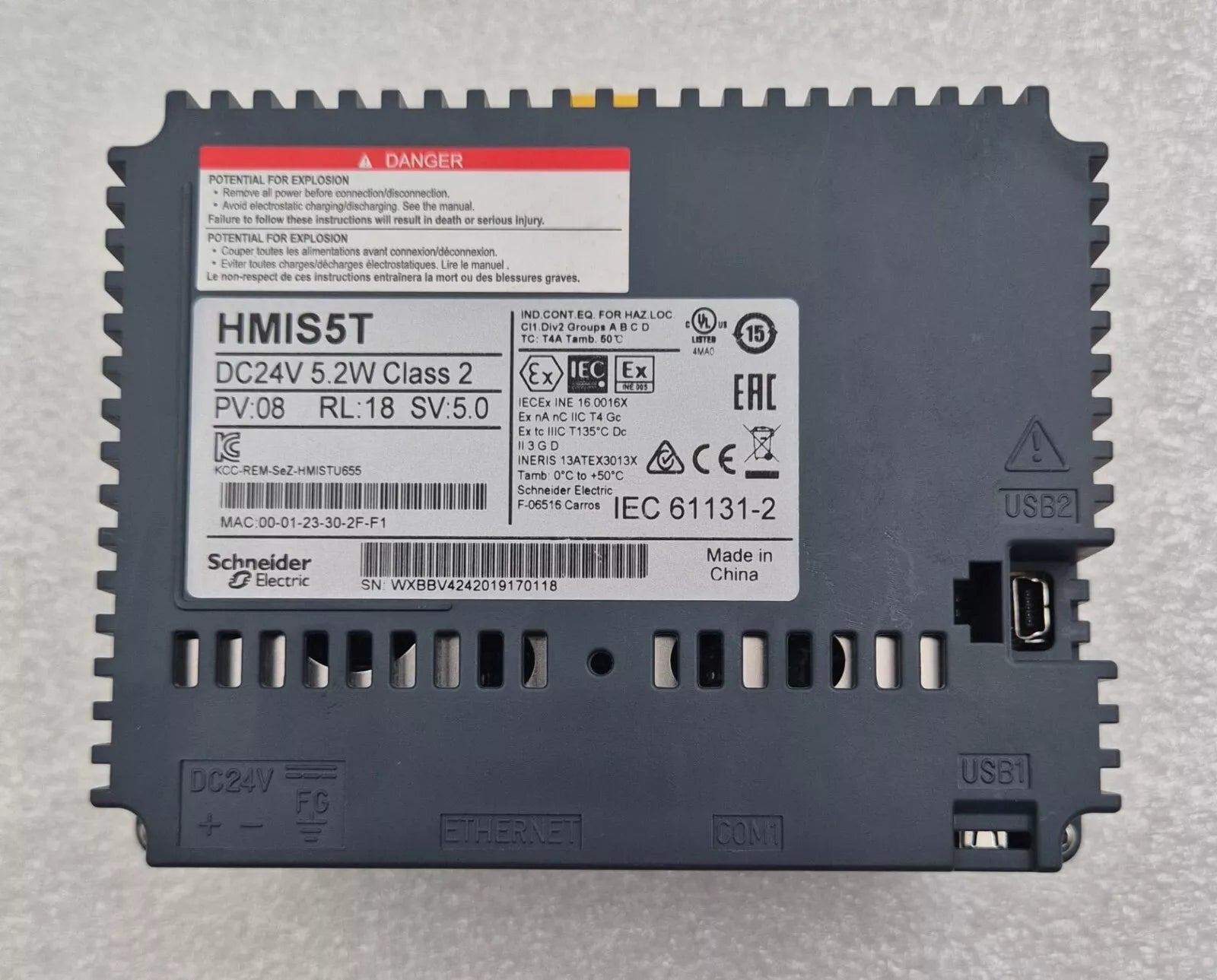 NEW - Schneider Electric Magelis HMIS65 & HMIS5T Touch Panel Screen 3.5" Color