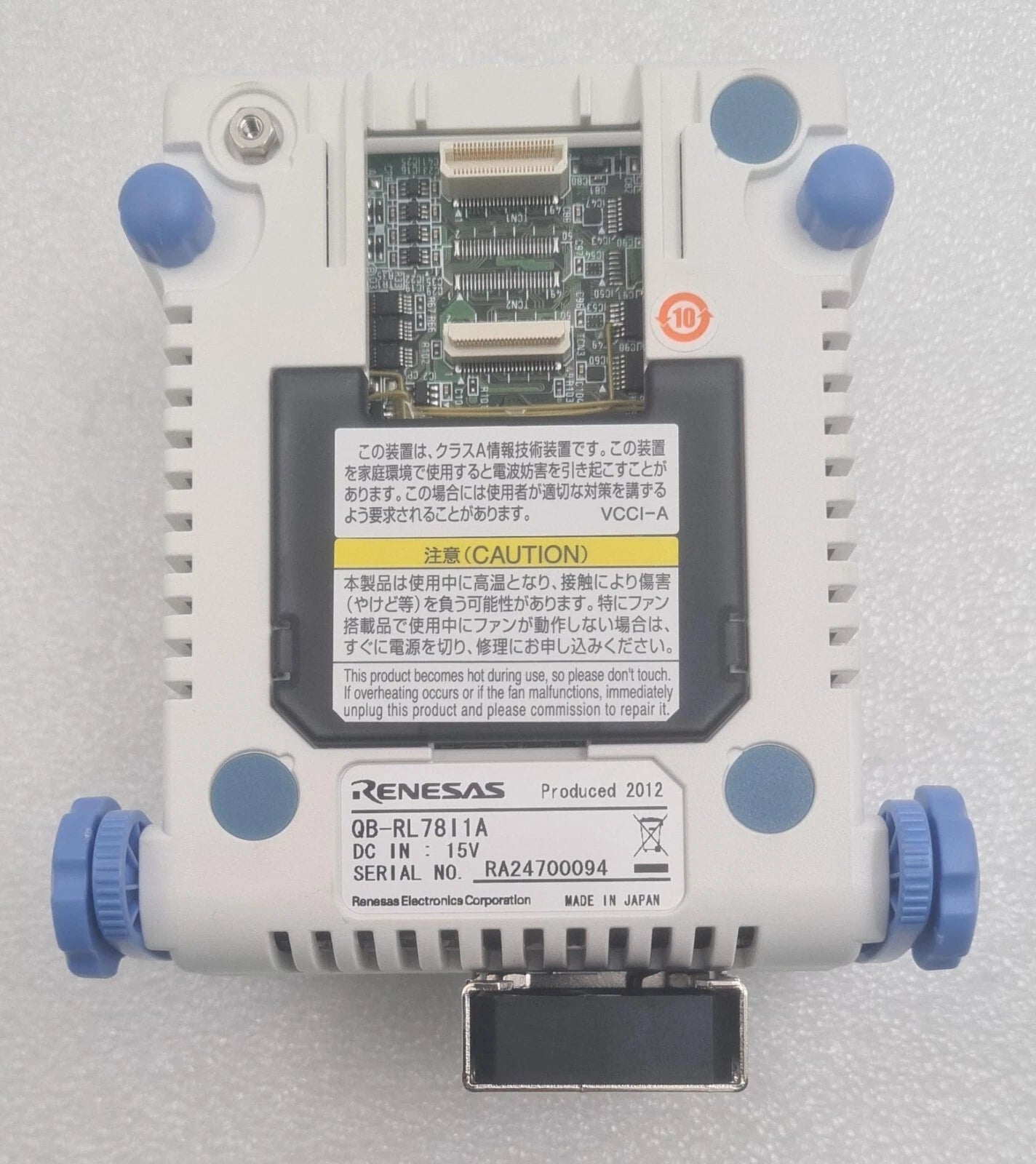 Renesas IECUBE RL78 QB-RL78I1A in-circuit emulator with power adapter for RL78 MCUs