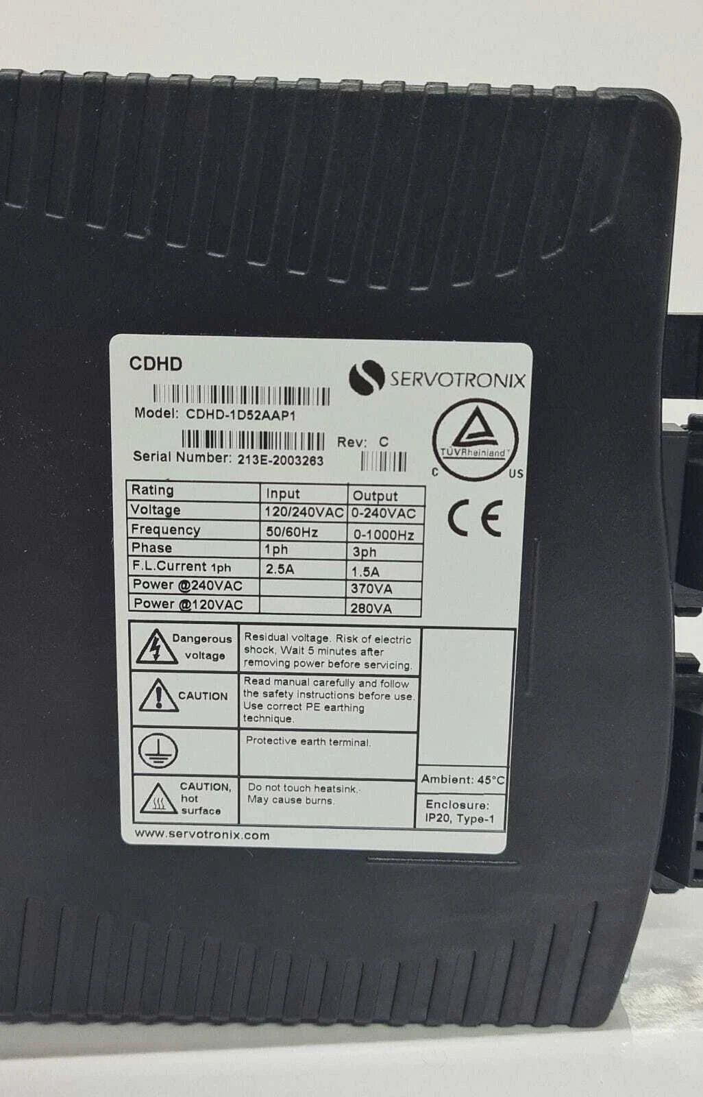 Servotronix Servo Drive CDHD-1D52AAP1