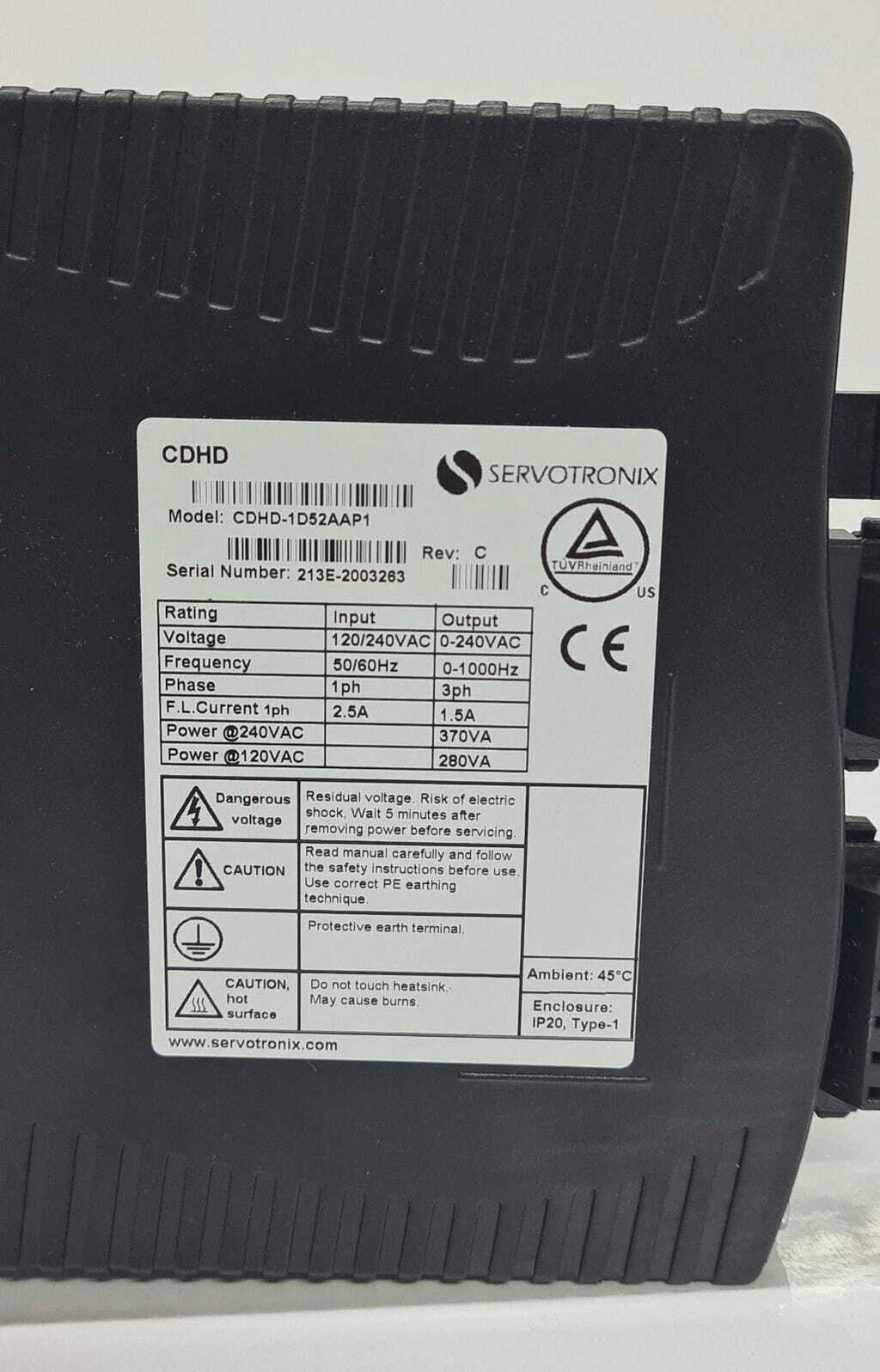 Servotronix Servo Drive CDHD-1D52AAP1