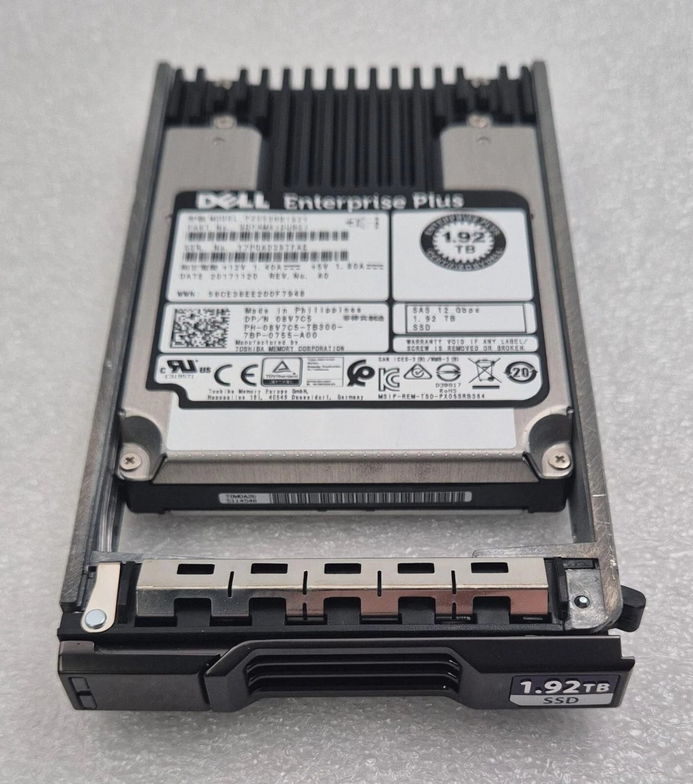 Dell 1.92TB SSD SAS 12Gb/s 2.5'' PX05SRB192Y SDFAM81DUB01 08V7C5 W/ Compellent