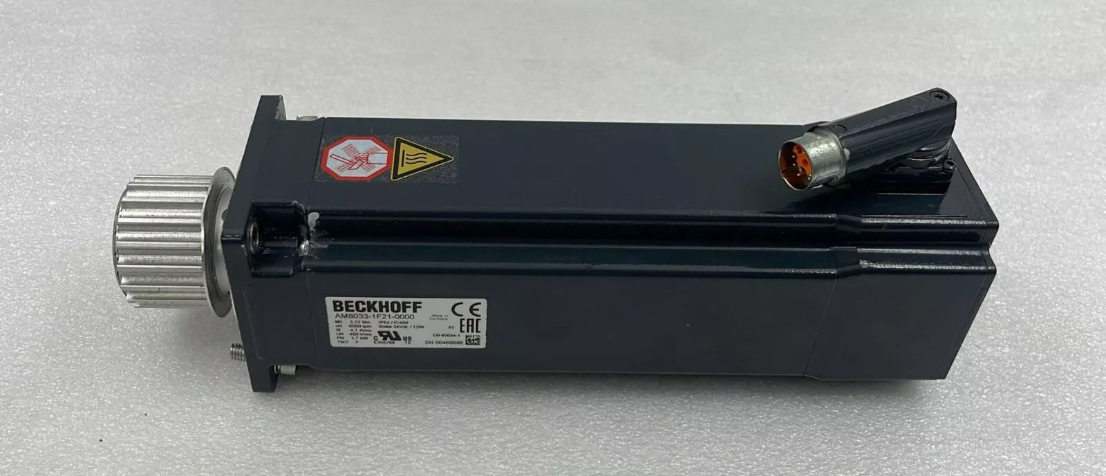 BECKHOFF AM8033-1F21-0000 Servo Motor 6000rpm 1.7kW 24VDC