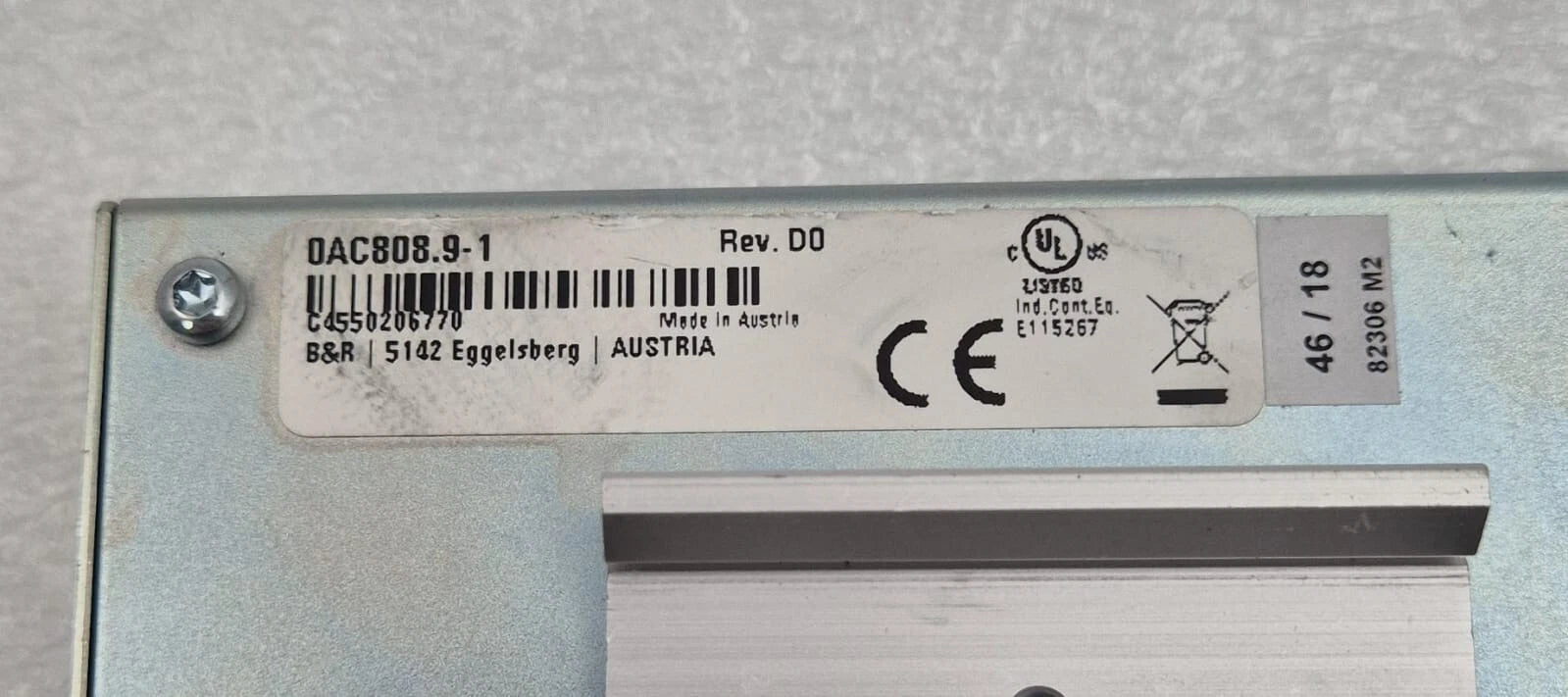 B&R Automation 0AC808 0AC808.9-1 Rev. D0 8-Port Industrial Ethernet Switch Hub