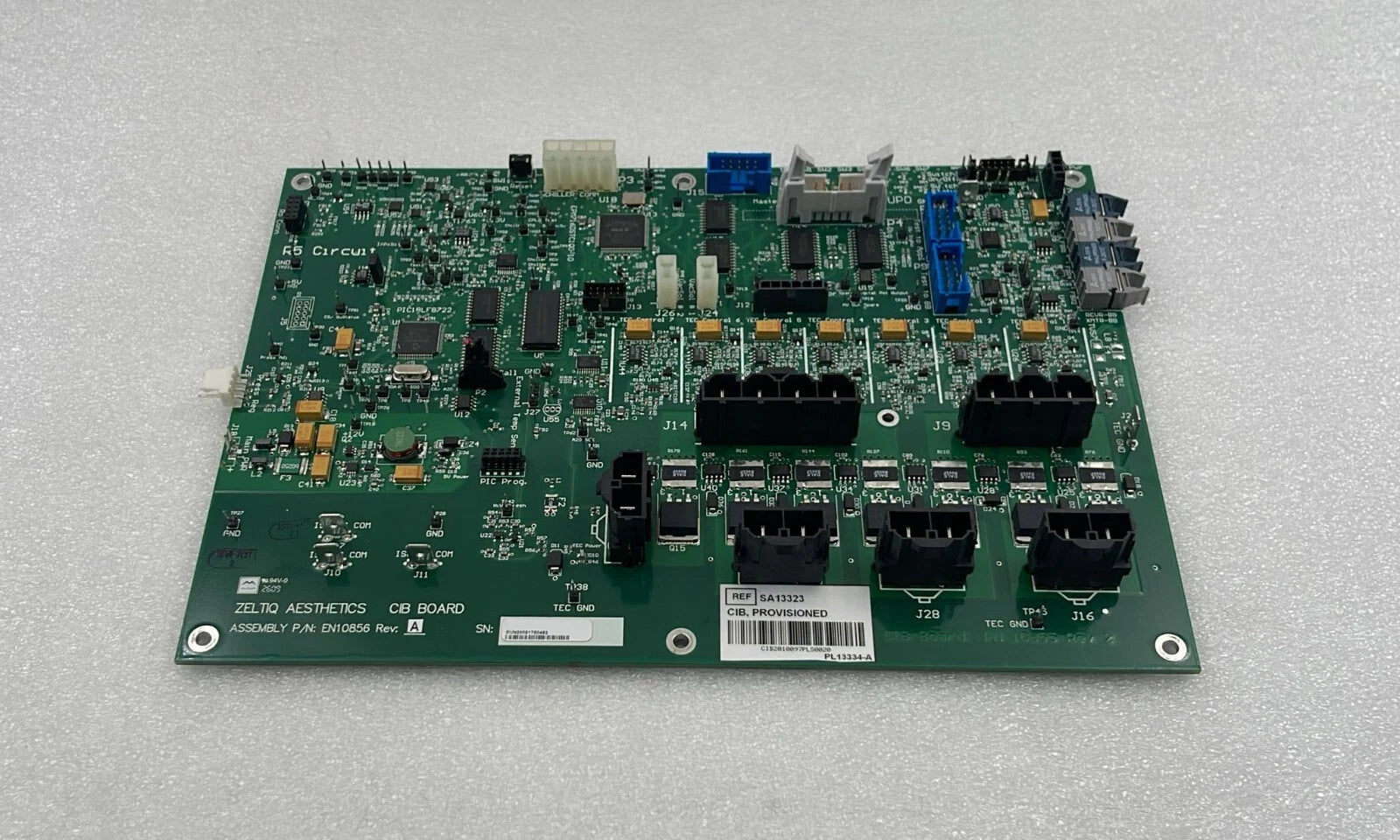 Zeltiq Aesthetics CIB board EN10856 SA13323 PCB 10855 medical system control interface board