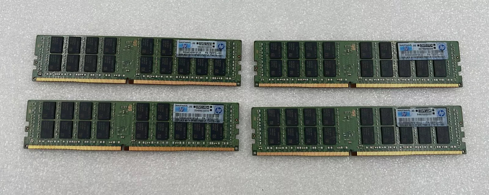 [LOT 4] Samsung 32GB 2Rx4 PC4-2133P M393A4K40BB0-CPB0Q DDR4 HP 752370-091 RAM