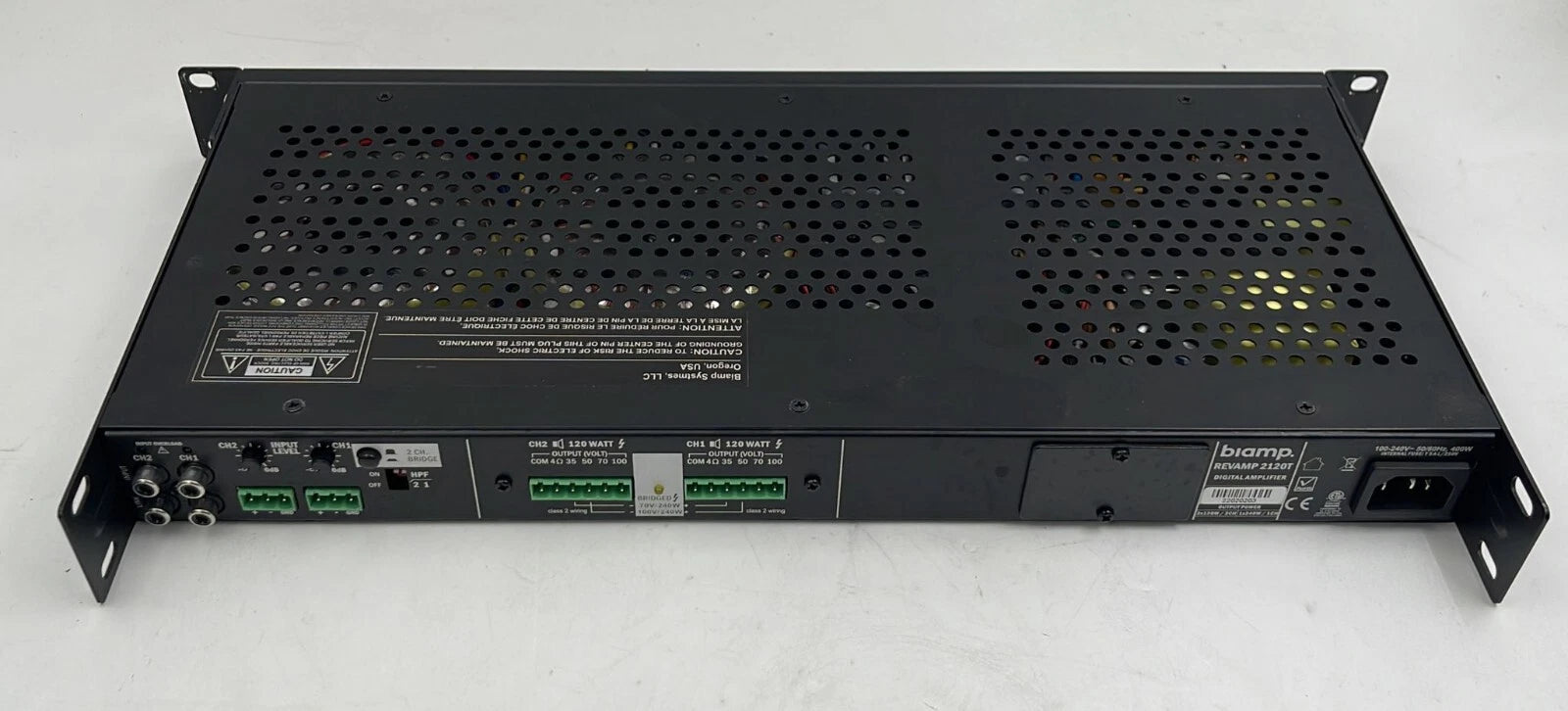 Biamp REVAMP 2120T 2-Channel Audio Power Digital Amplifier