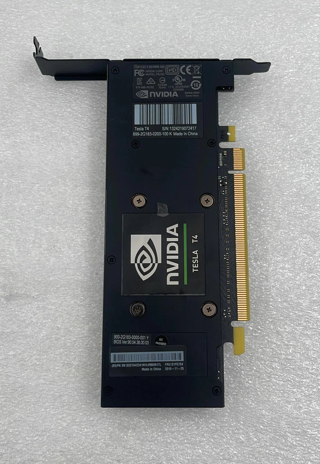NVIDIA Tesla T4 16GB GDDR6 699-2G183-0200-100 GPU Accelerator Card