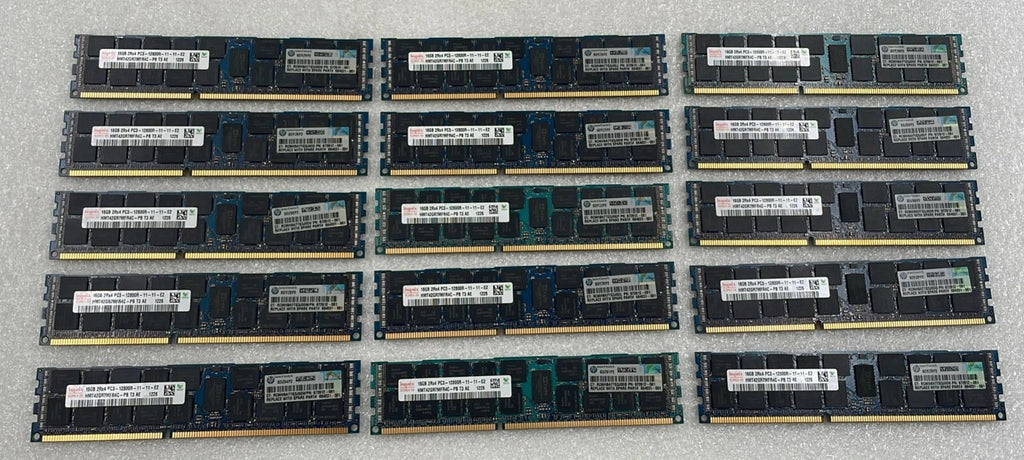 [LOT 15 PCS] SK Hynix 16GB 2Rx4 PC3-12800R HMT42GR7MFR4C-PB RAM HP 672612-081