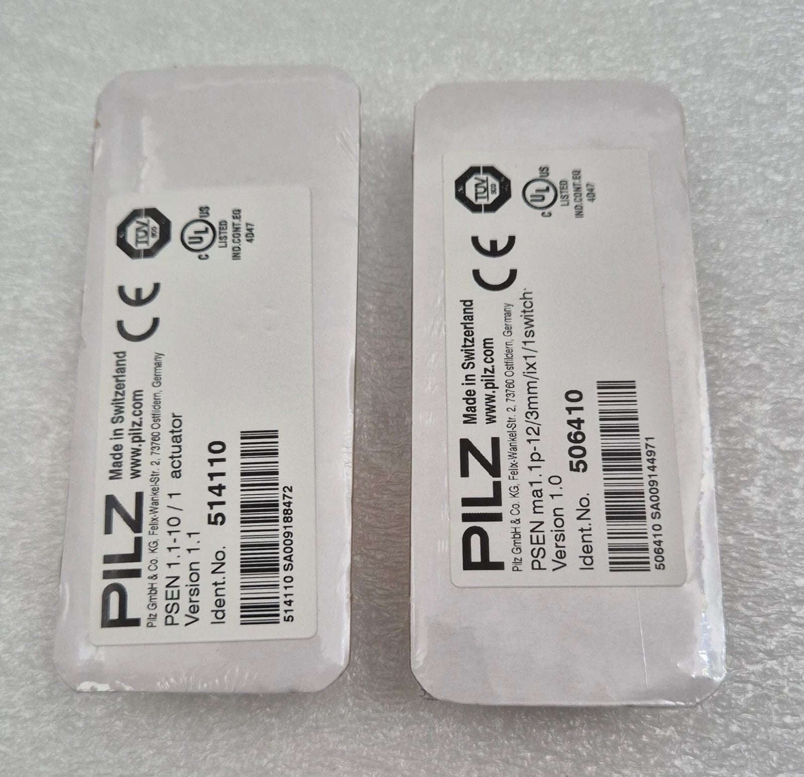 *NEW* PILZ Safety switch 506412 ( 506410 & 514110 ) PSEN ma1.1p-12 & PSEN 1.1-10