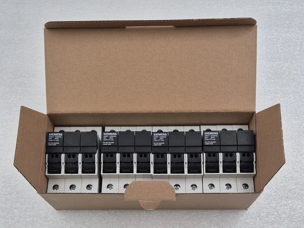 [4 PCS PACK] NEW - SIEMENS 3NW7 533-0HG 5330HG 30A 600V AC/DC Fuse Holder