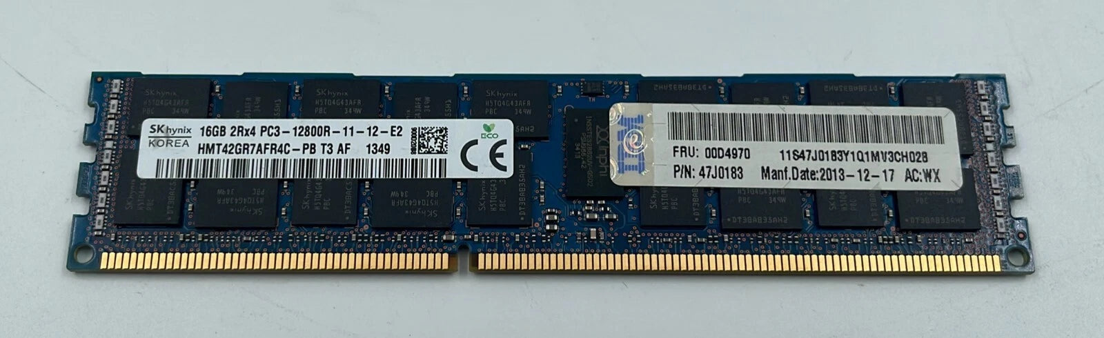 [LOT 10] SK Hynix 16GB 2Rx4 PC3-12800R HMT42GR7AFR4C-PB ECC SERVER MEMORY RAM