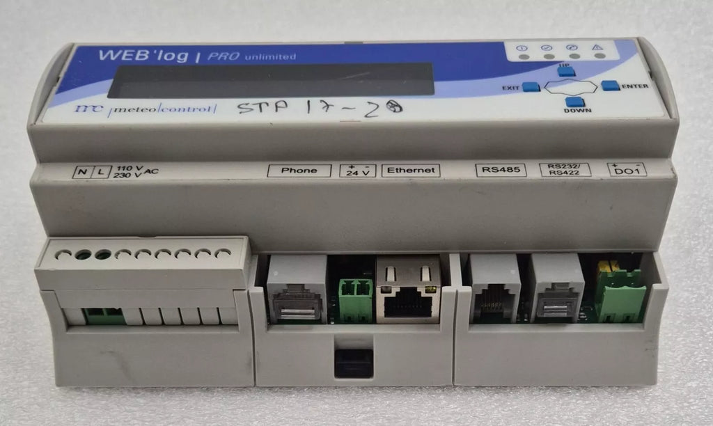 METEO CONTROL WEB'log Pro Unlimited Monitoring System 421.157 Ethernet DSL