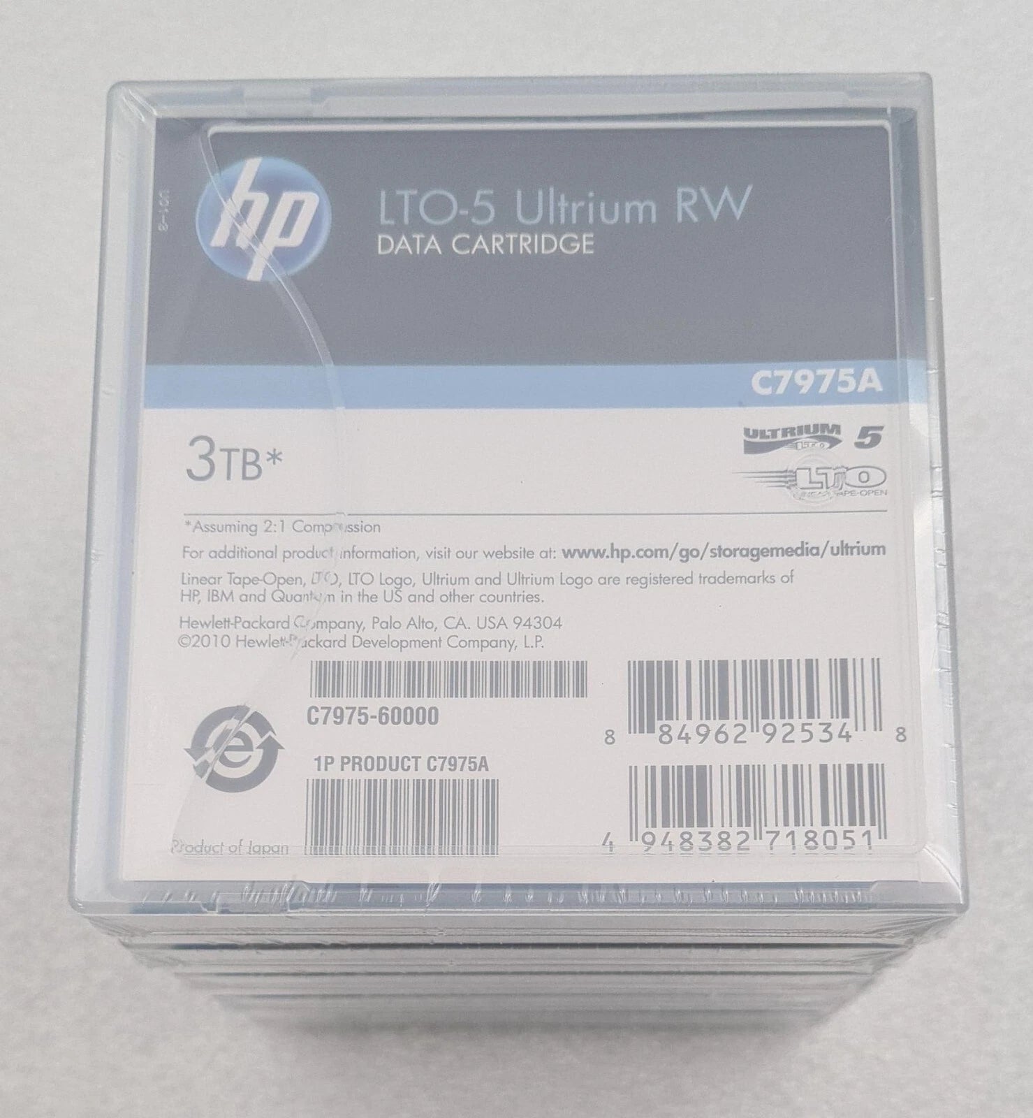 [5-Pack] NEW - HP C7975A 3TB RW Data Tape Cartridge Ultrium LTO5 LTO 5