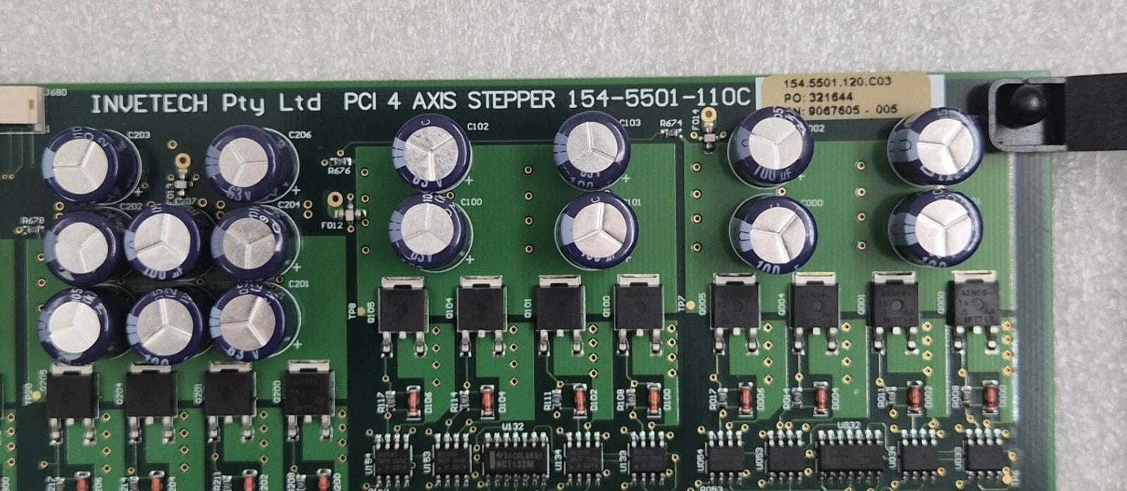 INVETECH Pty PCI 4 AXIS STEPPER 154-5501-110C PCB 154.5501.100C CARD MDS SCIEX