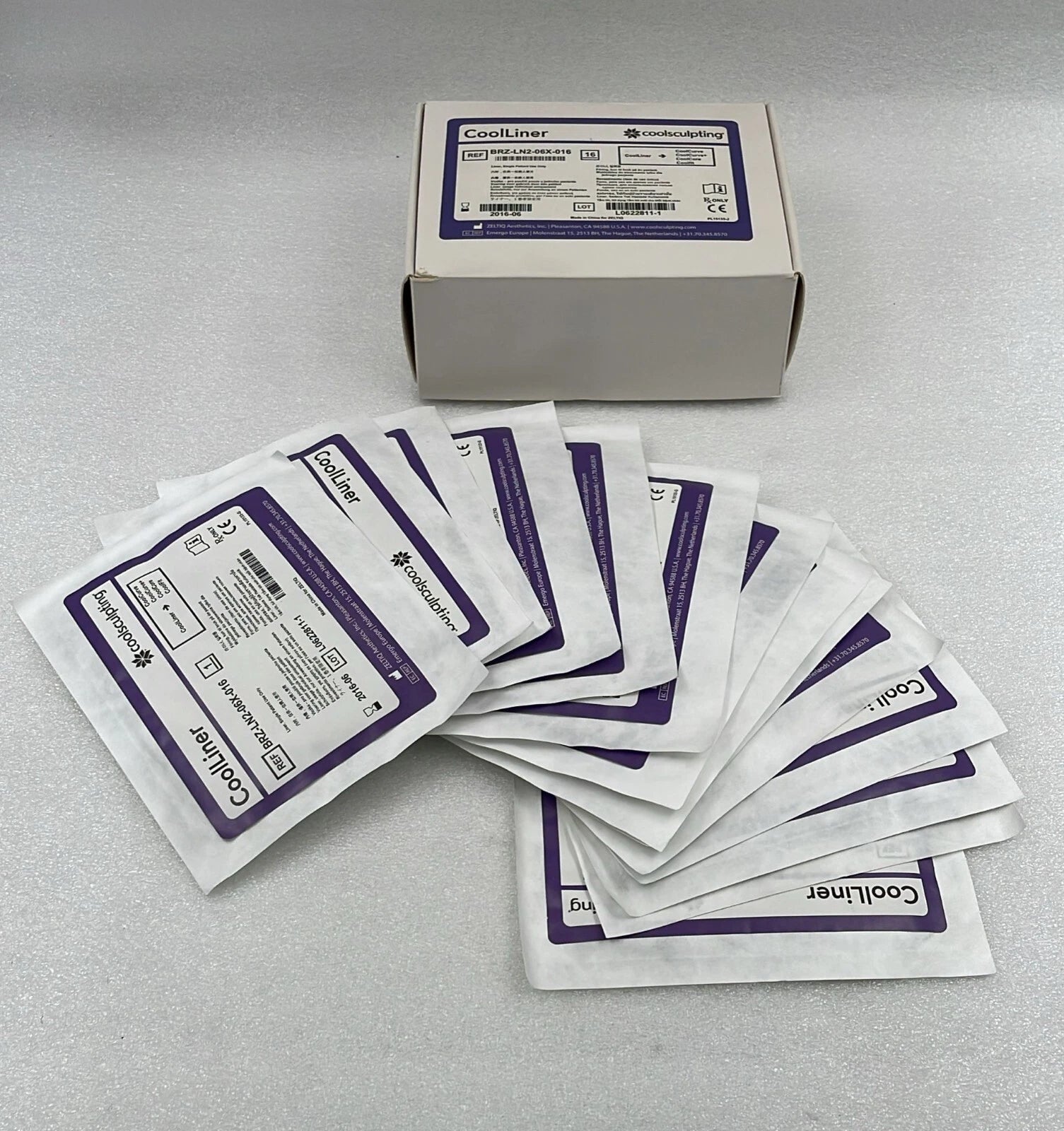 Zeltiq Aesthetics CoolSculpting CoolLiner BRZ-LN2-06X-016 disposable liner lot of 14