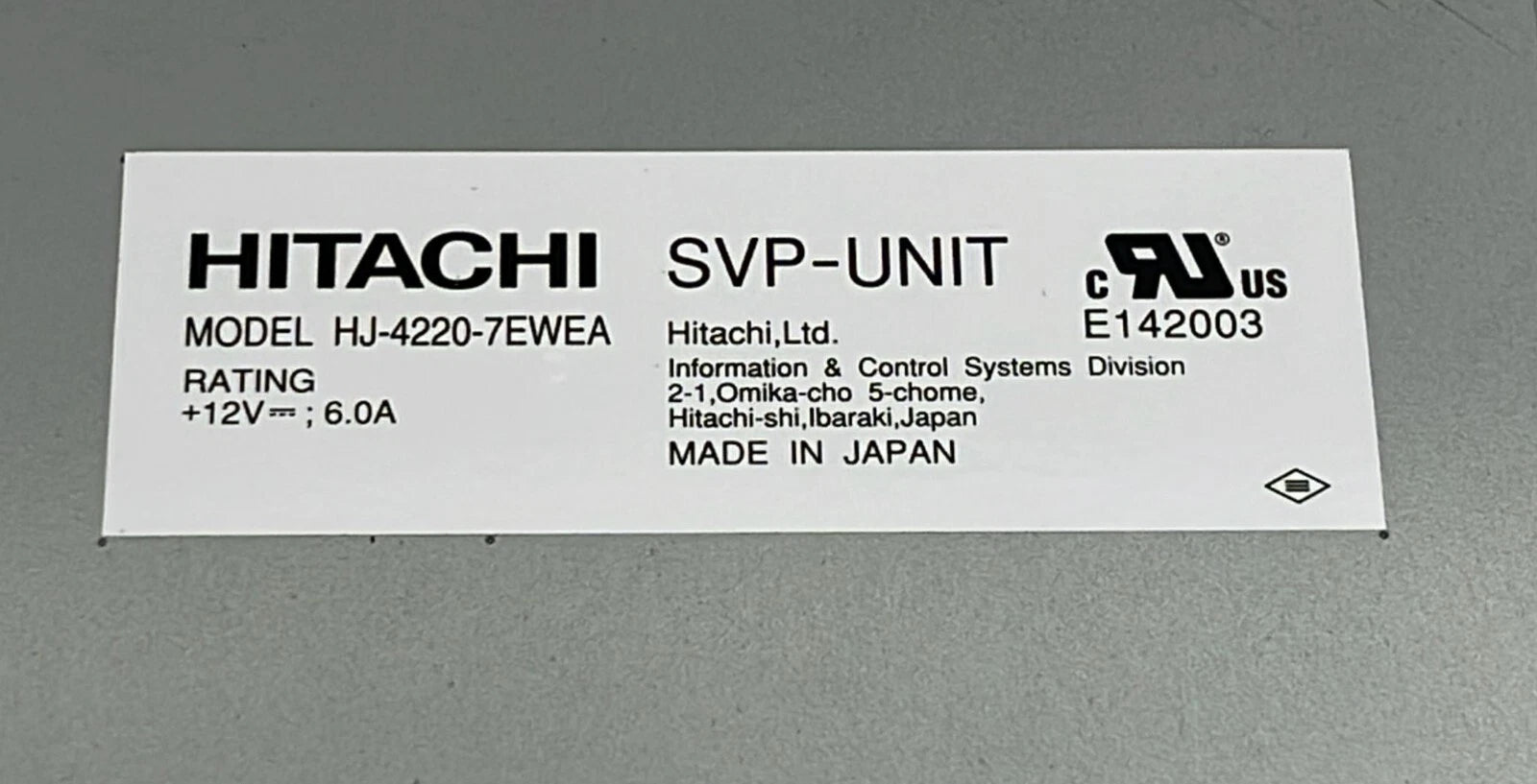Hitachi SVP-UNIT Server Processor HJ-4220-7EWEA enterprise system management module