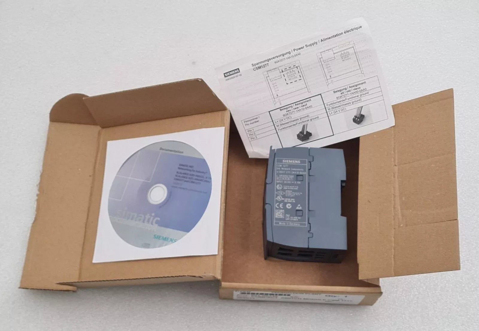 NEW- SIEMENS CSM 1277 SIMATIC NET 6GK7 277-1AA10-0AA0 Compact Switch Module