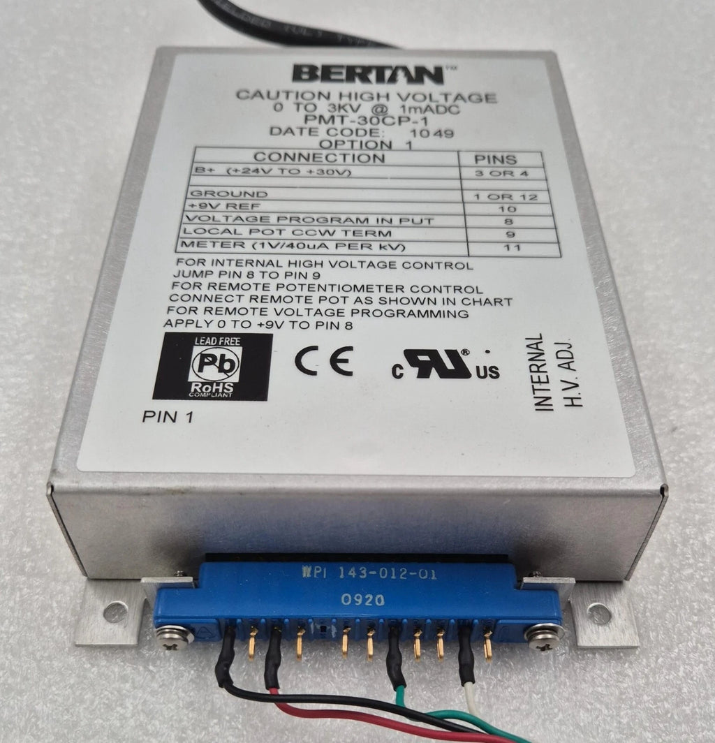 Spellman BERTAN PMT-30CP-1 0-3KV HIGH VOLTAGE POWER SUPPLY DEL HVPS MOD 3KV