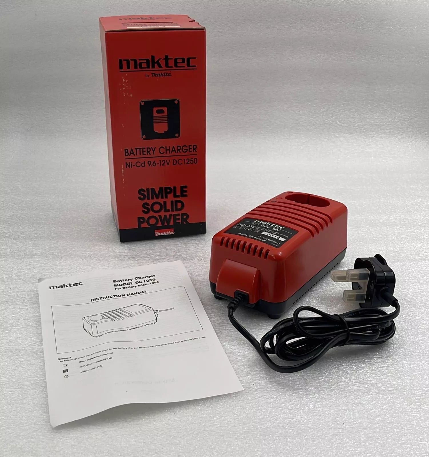 [LOT 12 PCS] Maktec By Makita DC1250 Ni-Cd 9.6-12V Battery Charger