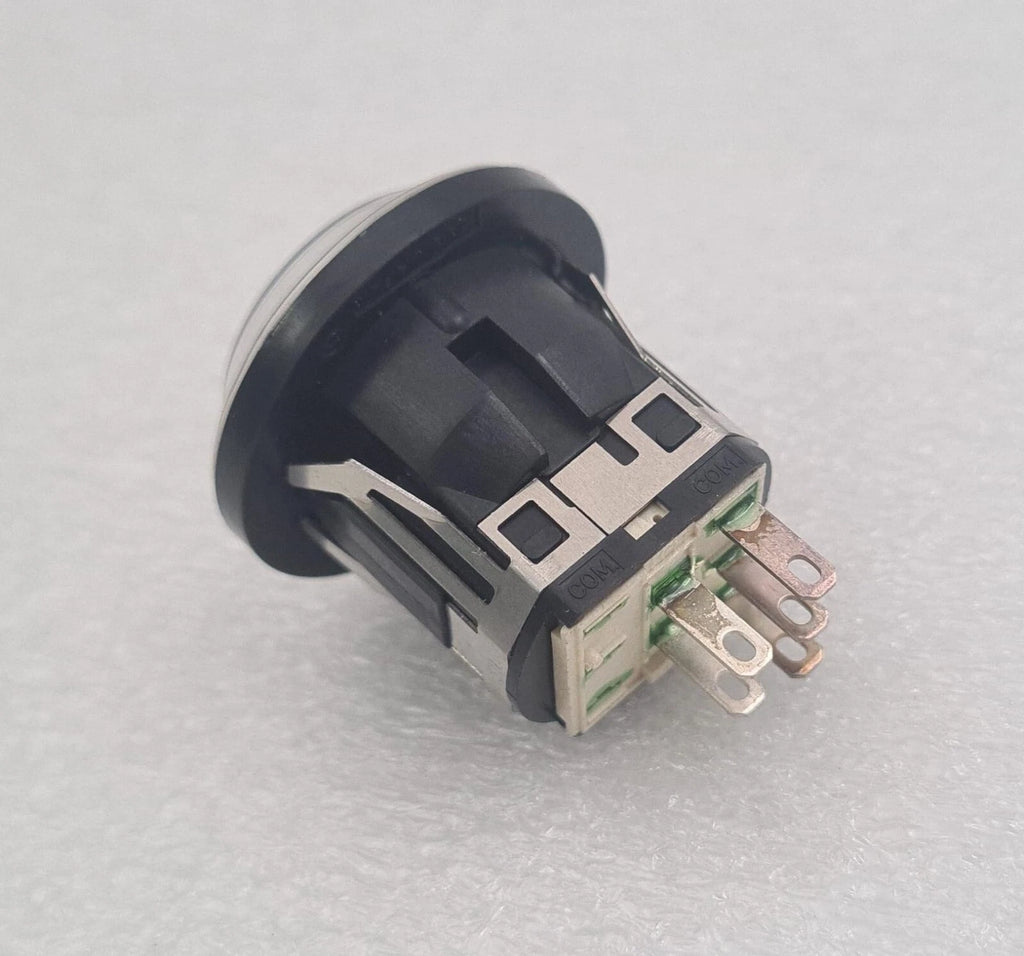 [LOT 3 PCS] NKK NIKKAI LB-15CK circular illuminated BLACK push button switch NEW