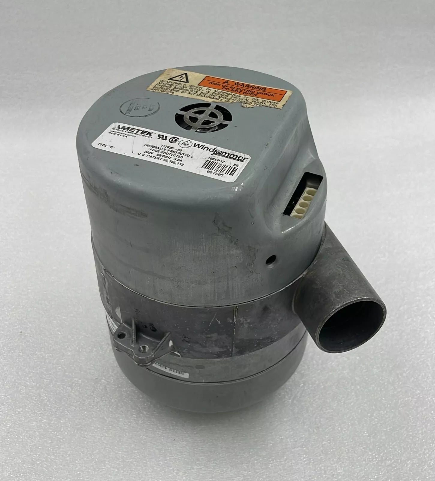 AMETEK Windjammer Brushless Blower 117635-00 Thermally Protected