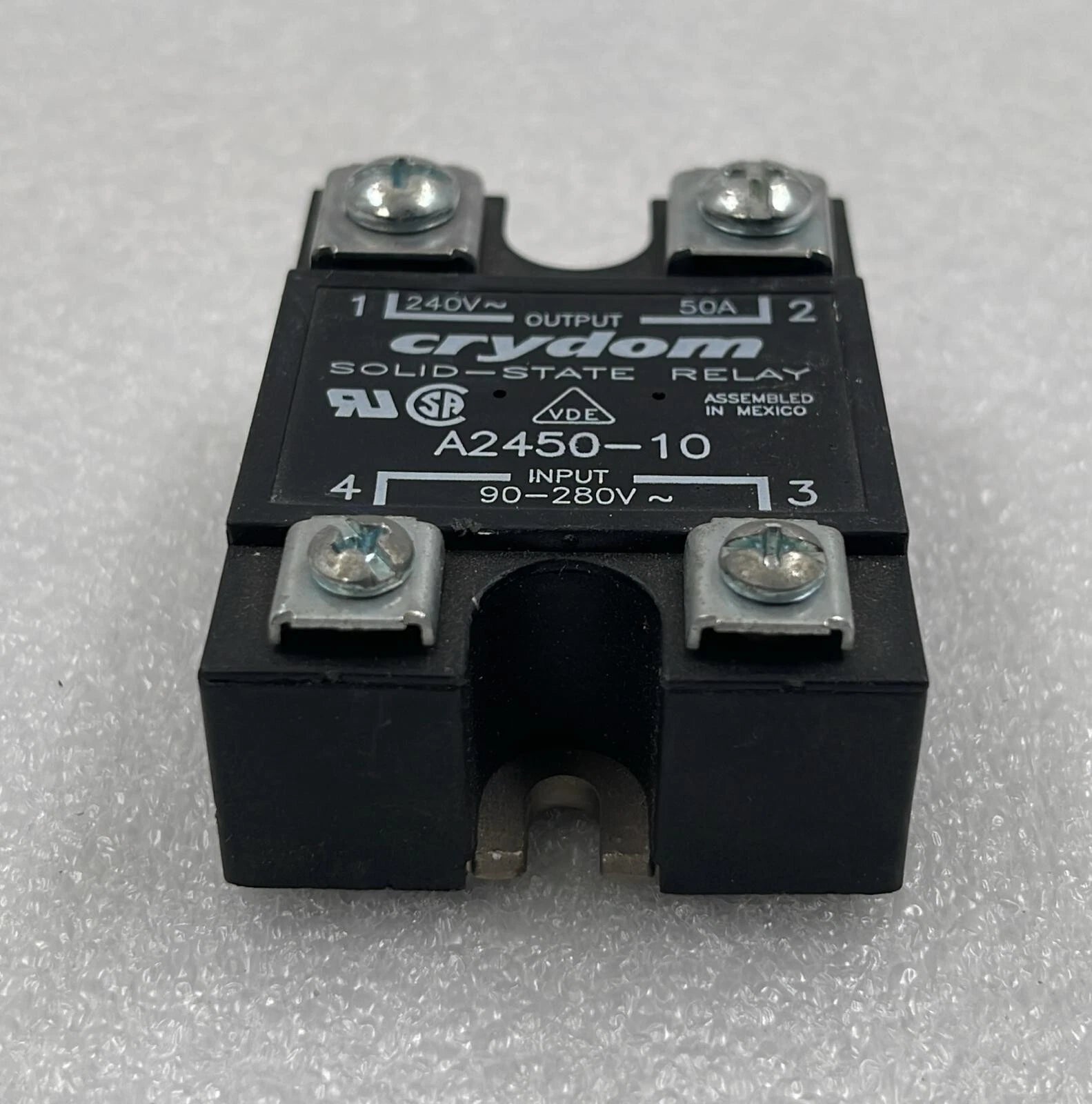 [LOT 2 PCS] Crydom A2450-10 Solid State Relay INPUT 90-280V OUTPUT 240V~50A