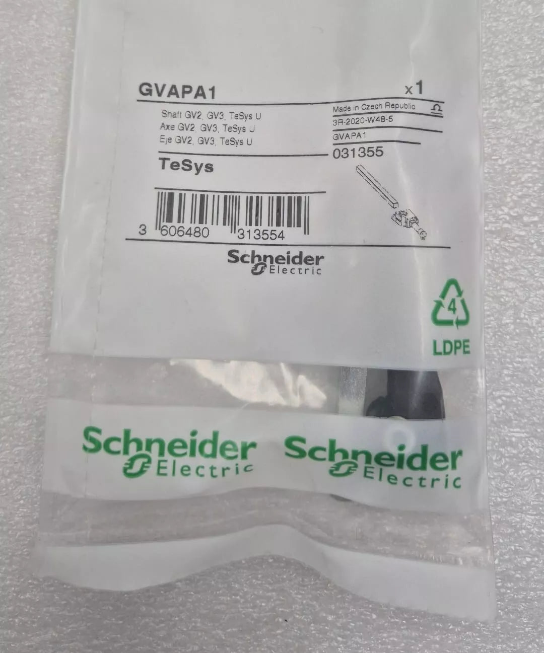 *NEW* Schneider GV3APN01 Circuit Breaker Rotary Handle Kit Black Handle GV3P/L