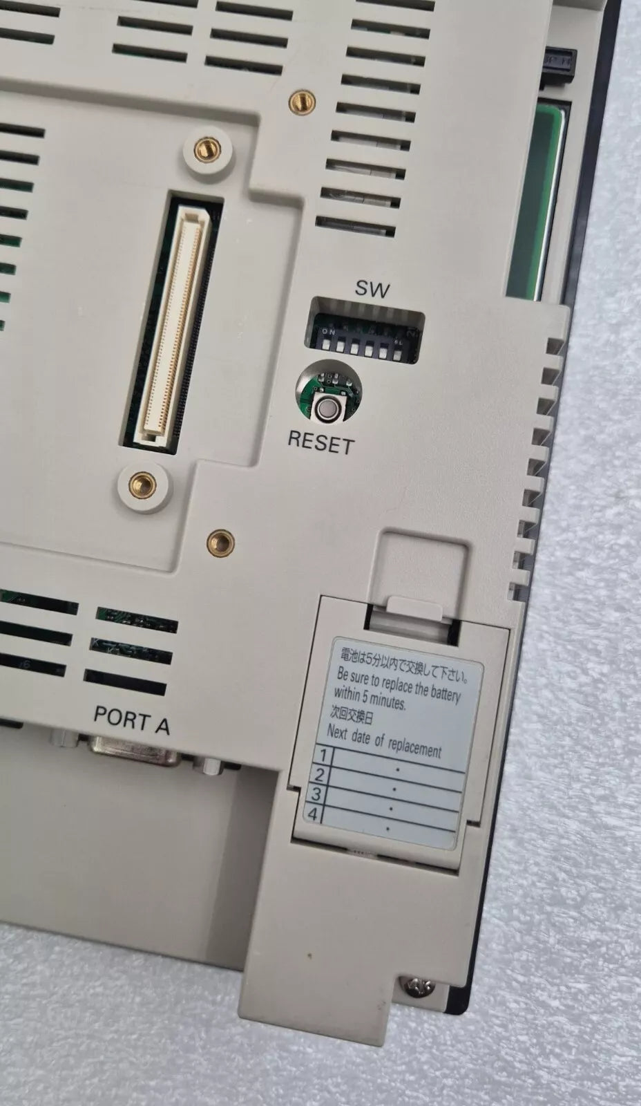 OMRON NS12-TS00B-V2 Interactive Display TFT Touch Screen HMI 24V Module *AS-IS*