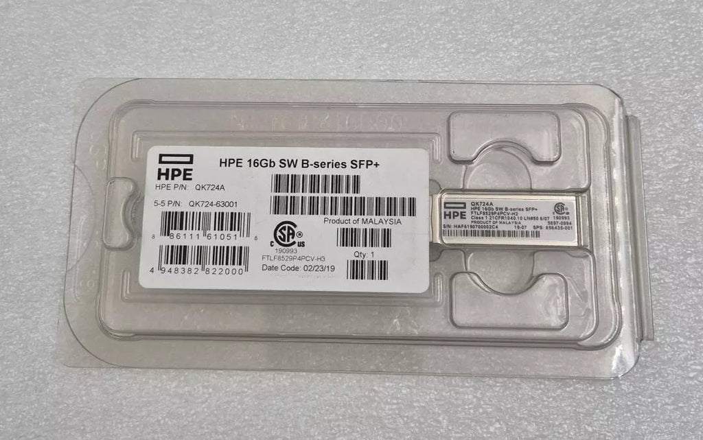 [LOT OF 30] NEW - HPE 16GB SW B-series SFP+ QK724A 656435-001 TRANSCEIVER