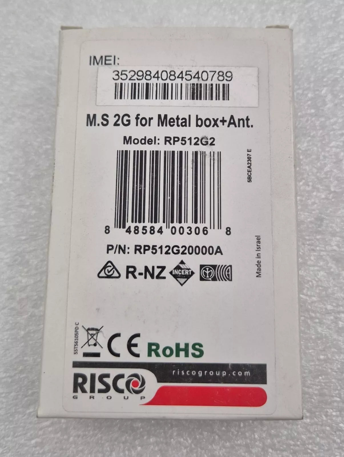 NEW KIT - Risco RP512G2 RP512G20000A R-NZ M.S 2G for Metal Box + Ant. PCB Module