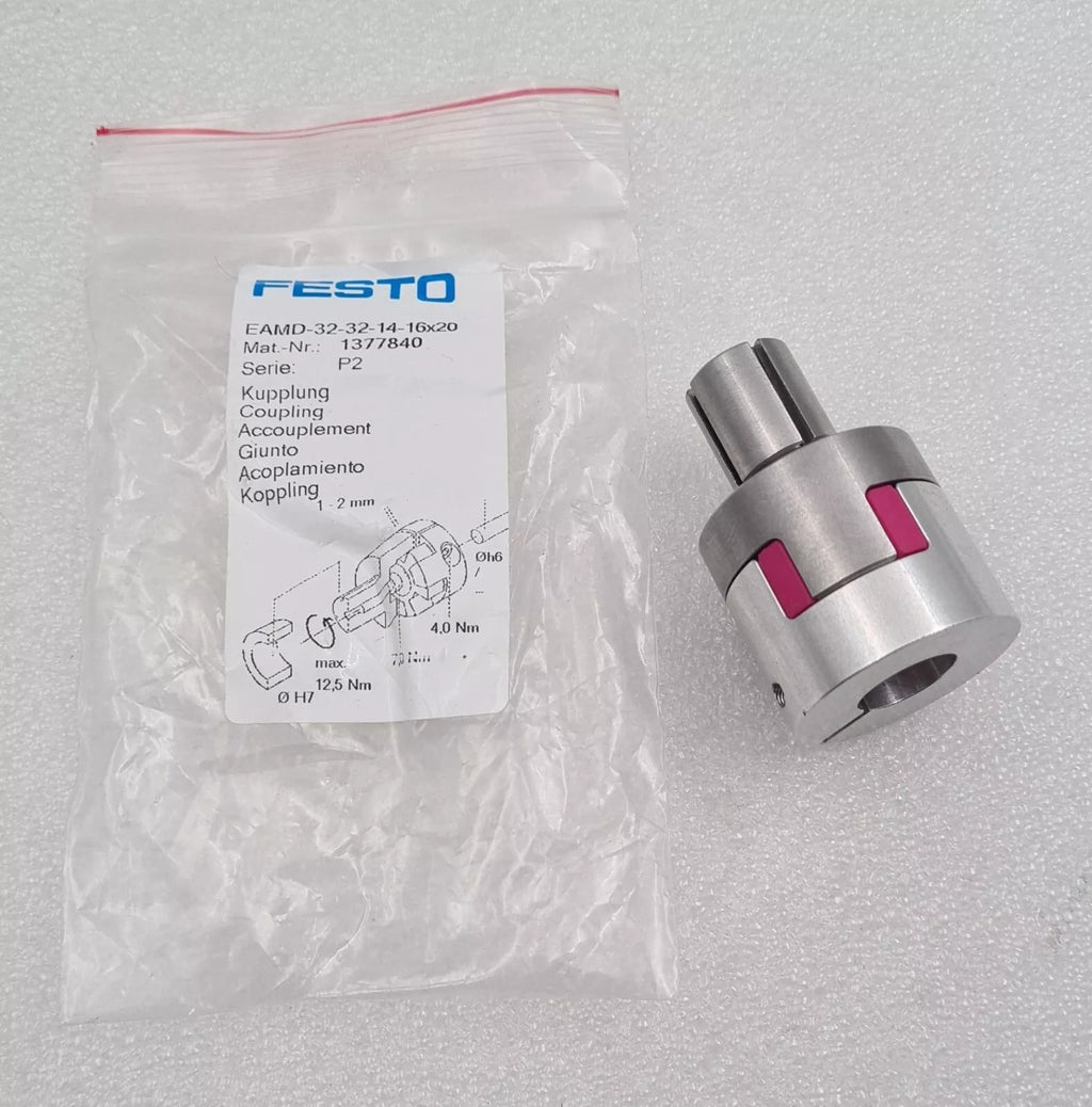 NEW - FESTO EAMD-32-32-14-16X20 1377840 P2 Coupling