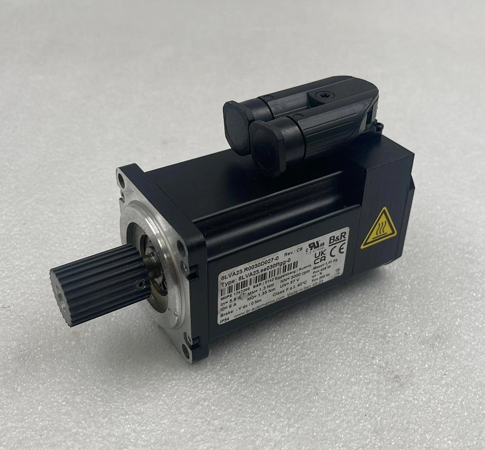 B&R Automation 8LVA23.R0030D027-0 Synchronous Servo Motor