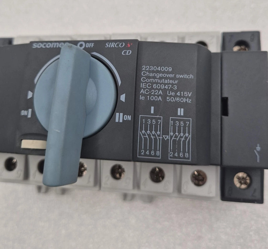 SOCOMEC SIRCO CD 22304009 Changeover Switch Commutateur 415V Circuit Breaker