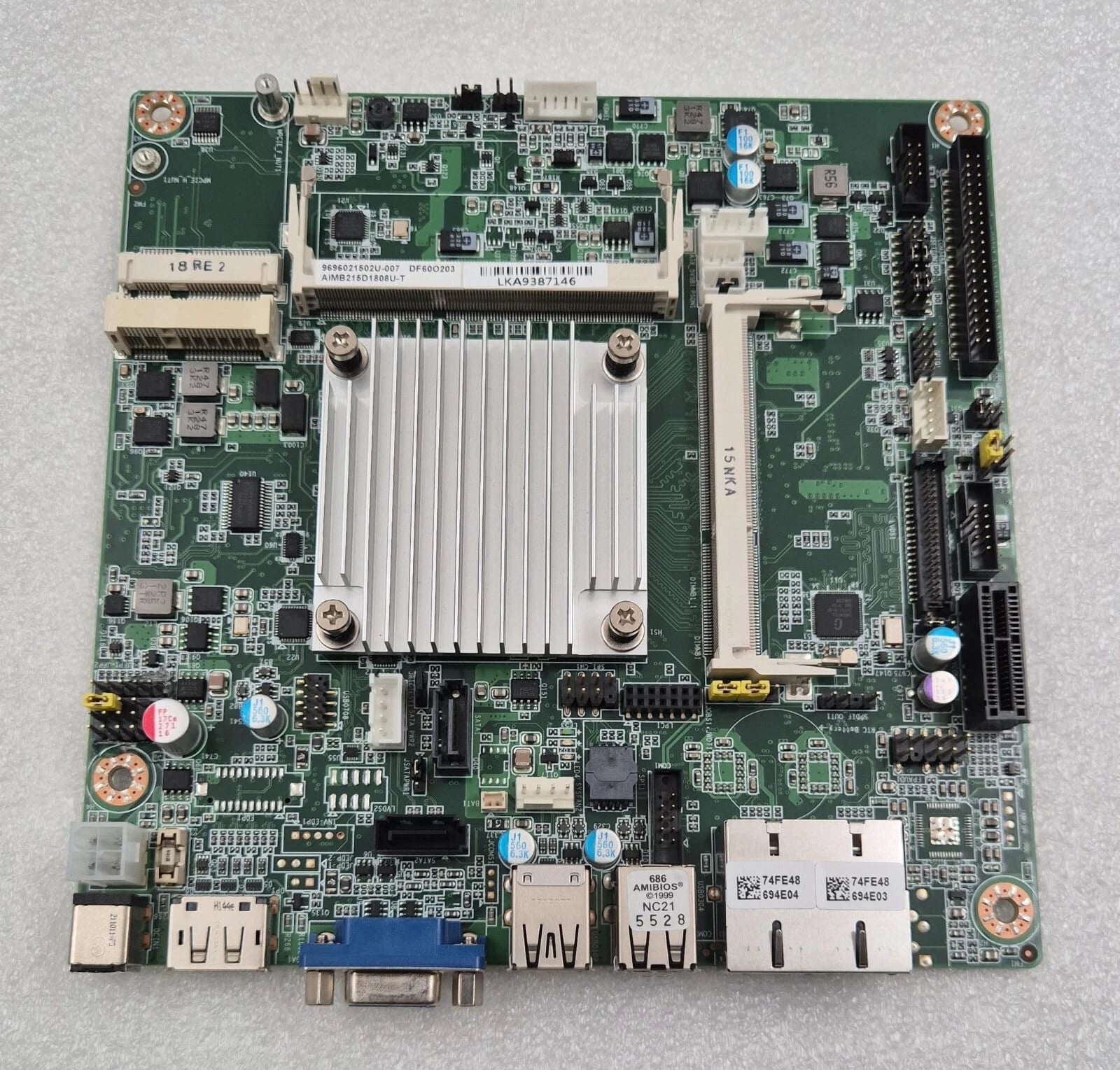 Advantech AIMB-215 AIMB-215D Industrial Control Motherboard AIMB215D1808U w/ I/O
