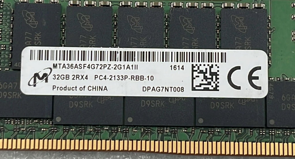 [LOT 8 PCS] MICRON 32GB 2RX4 PC4-2400T MTA36ASF4G72PZ-2G1A1II HP 752370-091