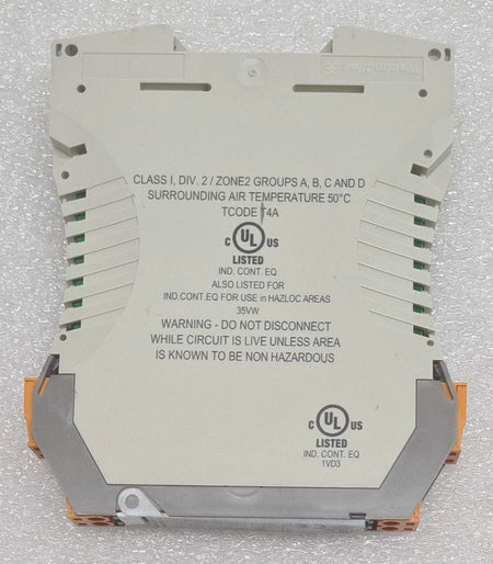 WAS4 PRO FREQ rear housing and safety label view
