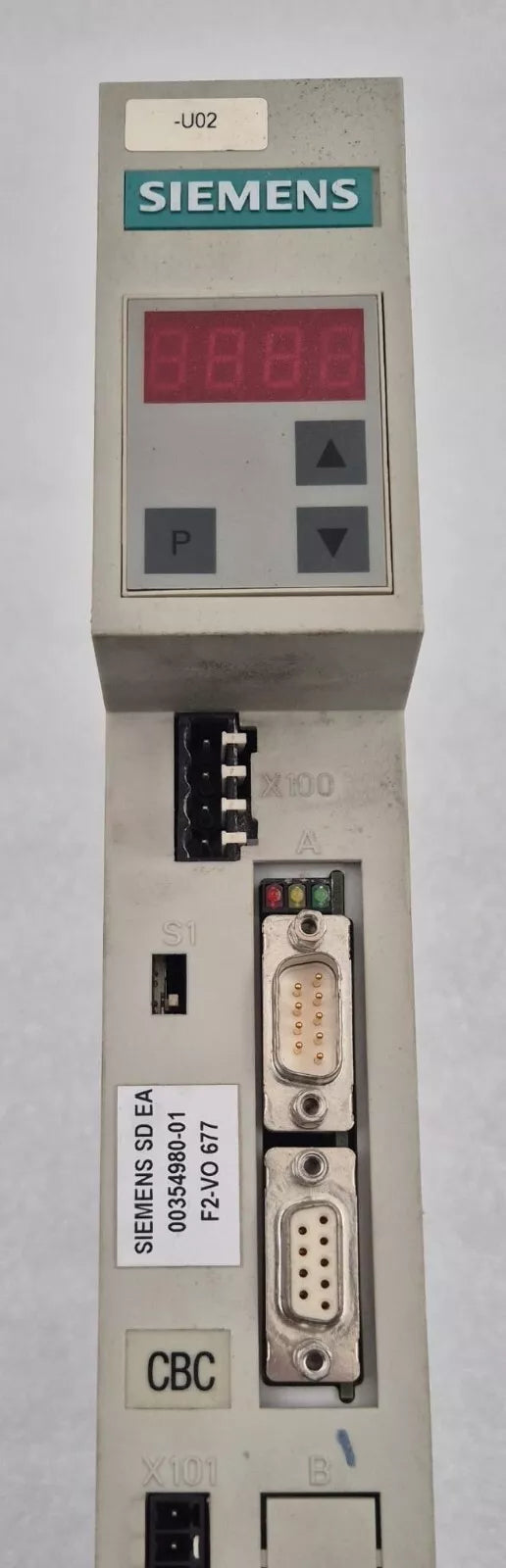 SIEMENS MASTERDRIVES MC DC/AC DRIVE 6SE7012-0TP50-Z Z=G21+C23+F01 Freq. Inverter