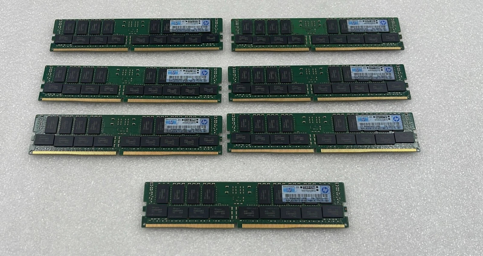 [LOT 7 PCS] SK Hynix 32GB 2Rx4 PC4-2133P-RB1 HMA84GR7MFR4N-TF Server Memory RAM