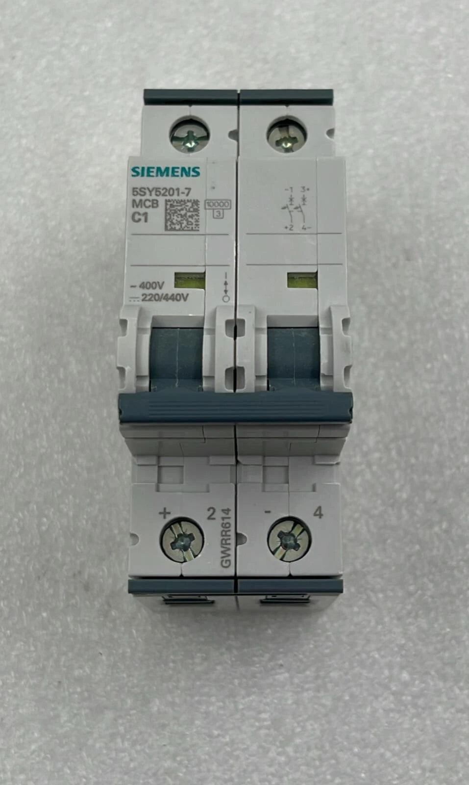 [LOT 3] Siemens 5SY5201-7 Circuit breaker Universal current 440 V DC 400 V AC