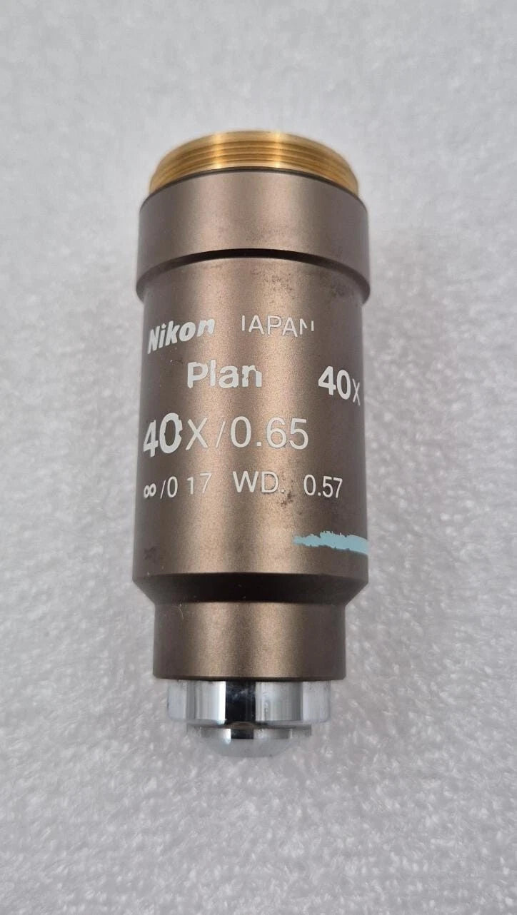Nikon Plan 40X/0.65 ∞/0.17 WD 0.57 Microscope Objective Lens 40X