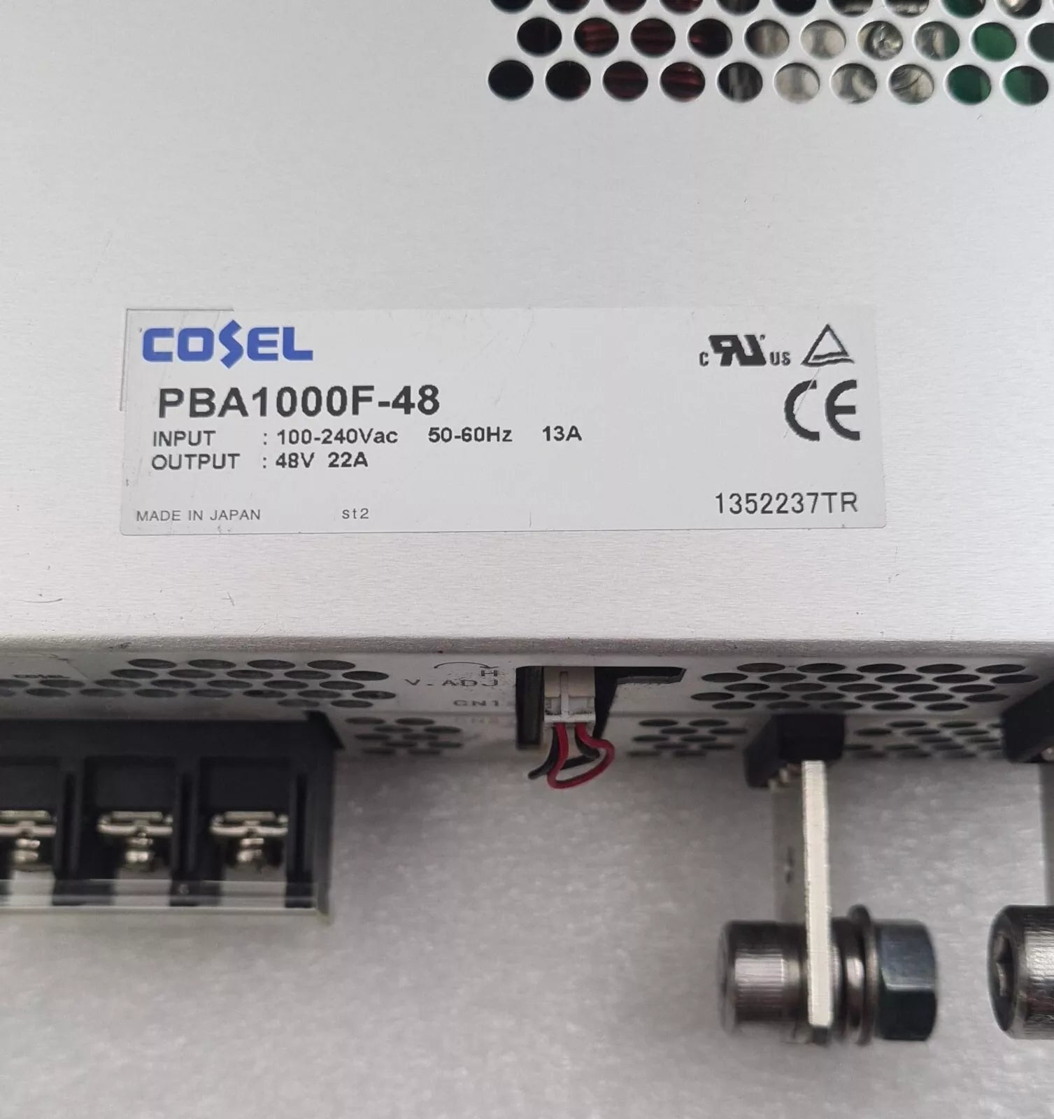 COSEL PBA1000F-48 Power Supply 48V 22A 100-240Vac