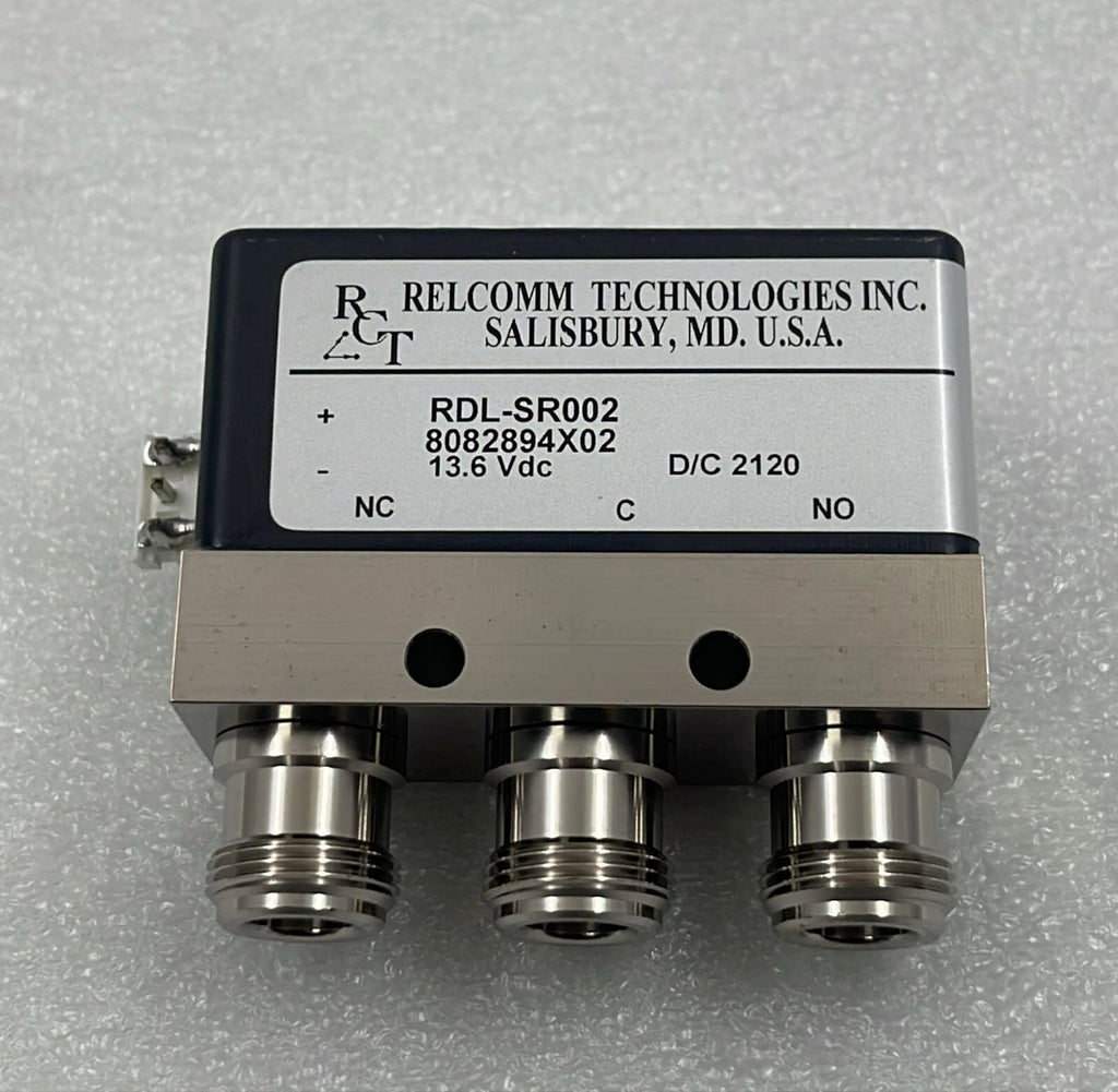 RCT Relcomm Technologies RDI-SR002 MOTOROLA 8082894x02 Antenna Relay 13.6VDC
