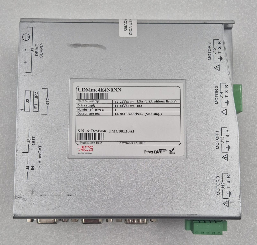 ACS MOTION CONTROL UDMmc UDMmc4E4N0NN Servo Control Drive Module 10/20A EtherCAT