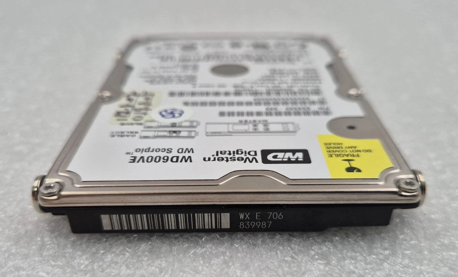 Western Digital WD Scorpio 60GB WD600VE-11KWT0 IDE 2.5" HDD Laptop Hard Drive
